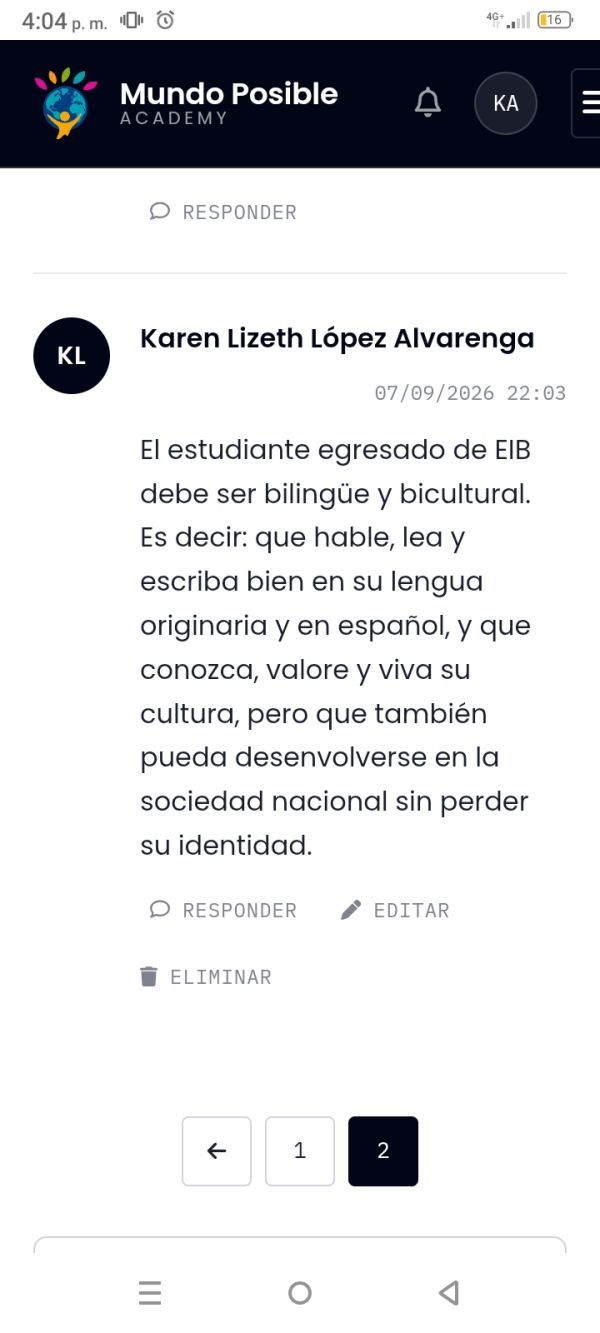 Evidencia de Karen Lizeth  López Alvarenga