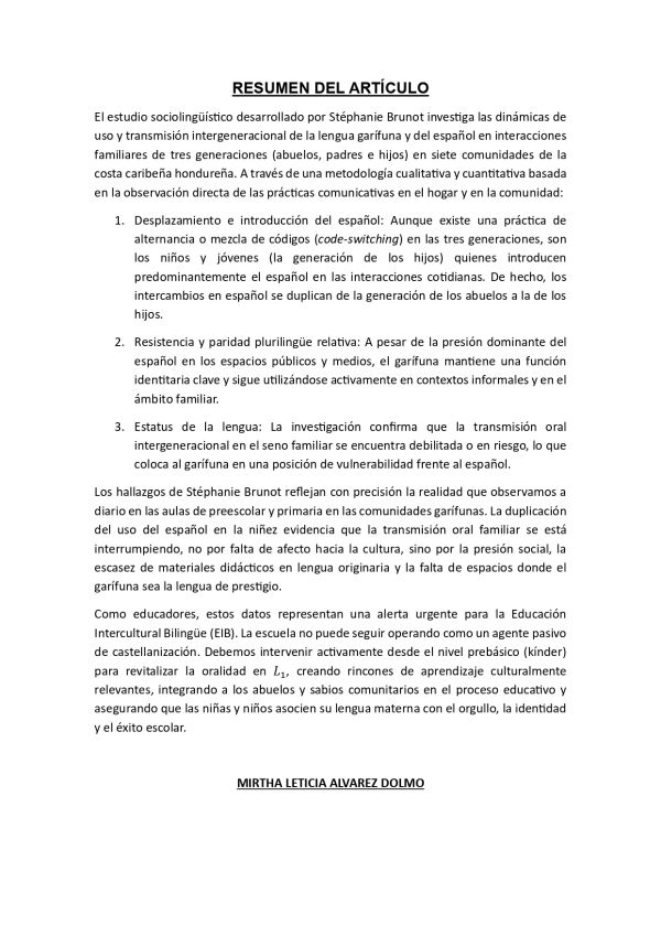 Evidencia de Mirtha Leticia Alvarez Dolmo